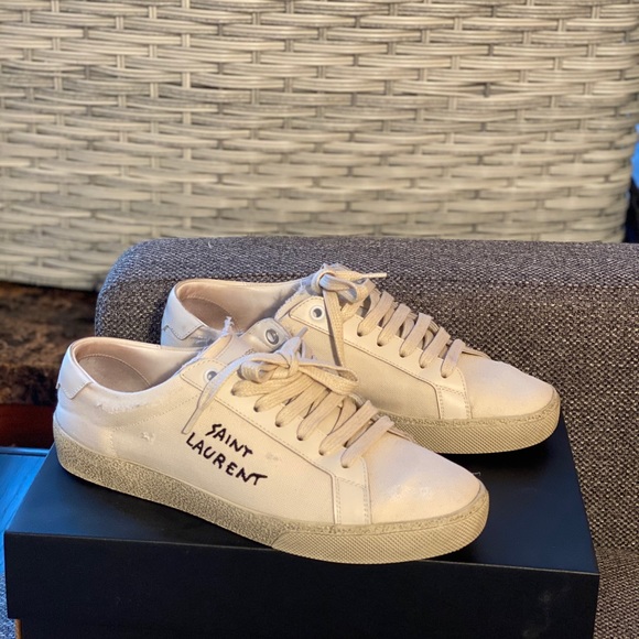 Preowned authentic Saint Laurent Sneakers 37.5W - Picture 8 of 16